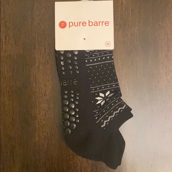Pure Barre Accessories - Pure Barre Black Holiday Socks